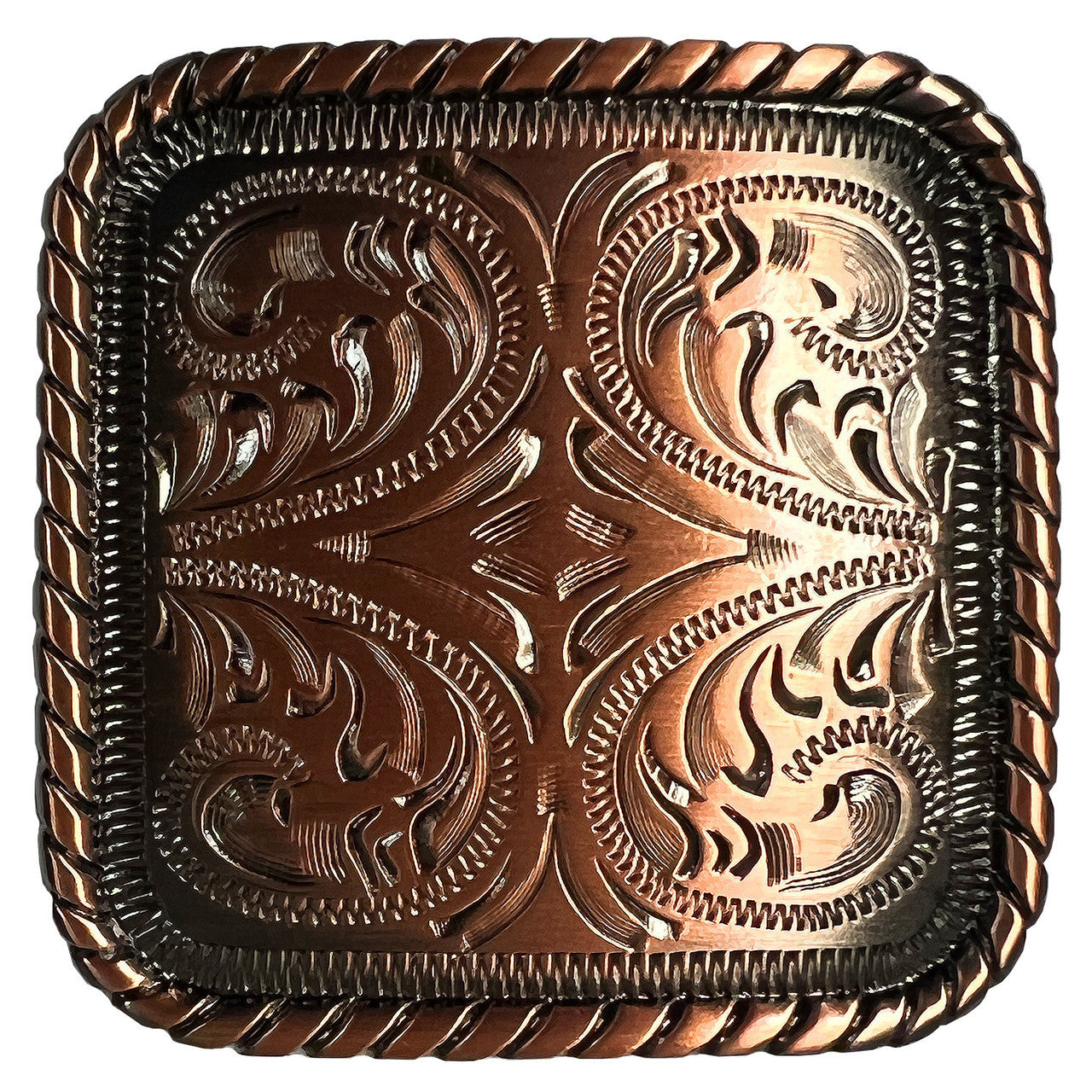 Classic Basket Weave Black Belt w/ Conchos