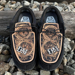 Load image into Gallery viewer, Custom Black &quot;Hey Dude&quot; Shoes
